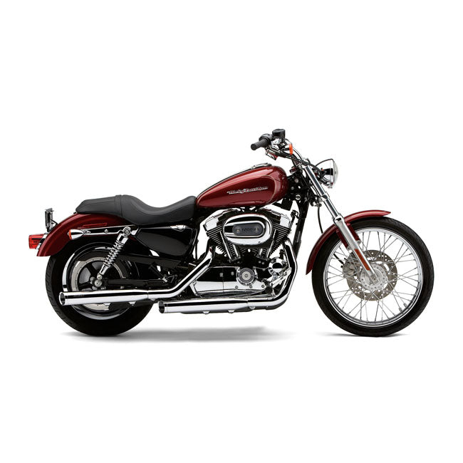 Cobra, 3" slip-on mufflers. Chrome — 04-13 XL Sportster (Excl. XL1200V Seventy Two) (NU)