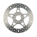 EBC, 5-Button stainless floating brake rotor. Front. Pol. — Most up to 1999 H-D models. Front; for models with dual front discs only (NU)