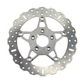 EBC, 5-Button Contour stainless floating brake rotor. Front — Most up to 1999 H-D models. Front; for models with dual front discs only (NU)