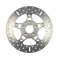 EBC, 5-Button stainless floating brake rotor. Front. Pol. — Most up to 1999 H-D models. Front; for models with dual front discs only (NU)