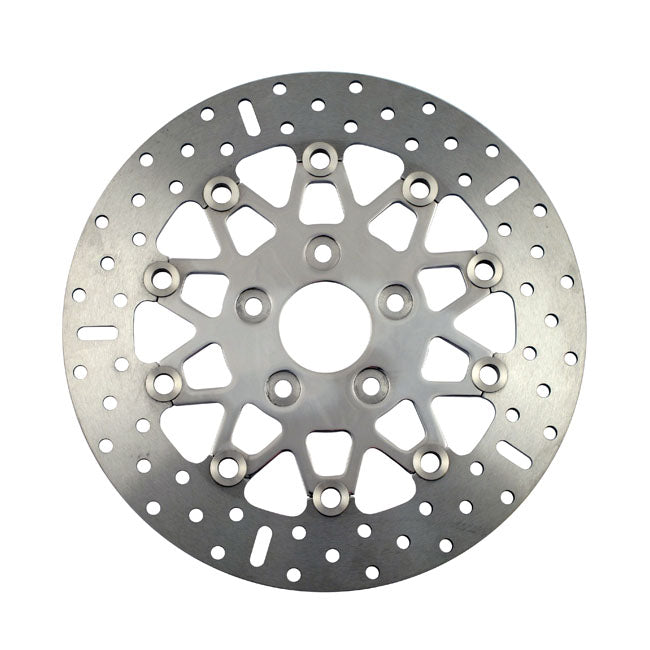 EBC polished stainless floating rotor — Most up to 1999 H-D models (NU)