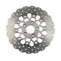 EBC pol. Stainl. Contour floating rotor — 00-25 Softail (excl. FXSE); 00-17 (NU) Dyna (excl. FXDLS); 00-07 (NU) FLT/Touring; 00-10 (NU) XL Sportster (excl. XR1200)