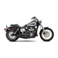 Cobra, Speedster Short Swept exhaust. Black — 12-17 Dyna (incl. 12-16 FLD Switchback) (NU)
