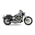 Cobra, Speedster Short Swept exhaust. Chrome — 12-17 Dyna (incl. 12-16 FLD Switchback) (NU)