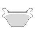 EBC, brake pads. V-Pad semi sintered copper — Rear: L87-99 Big Twin; Twin Cam; XL Sportster (excl. all FLT) (NU)