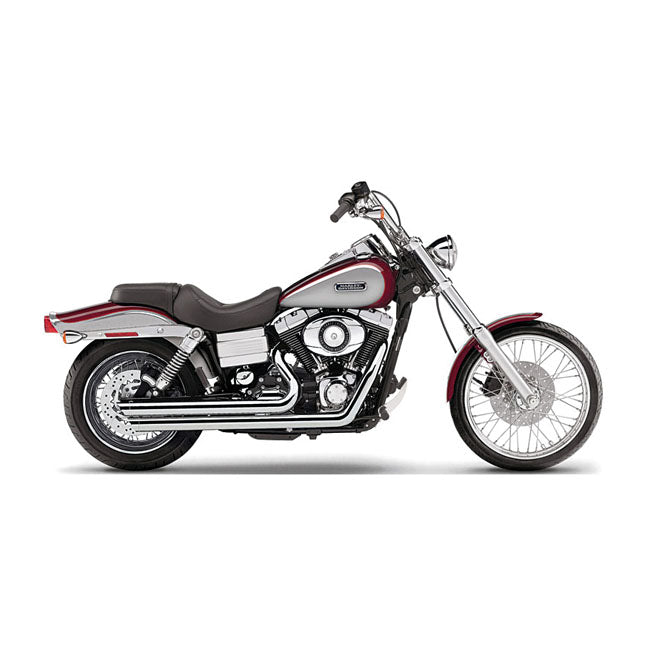 Cobra, Speedster SlashDown exhaust. Chrome — 12-17 Dyna (incl. 12-16 FLD Switchback) (NU)
