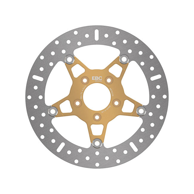 EBC, 5-Button stainless floating brake rotor. Front. Gold