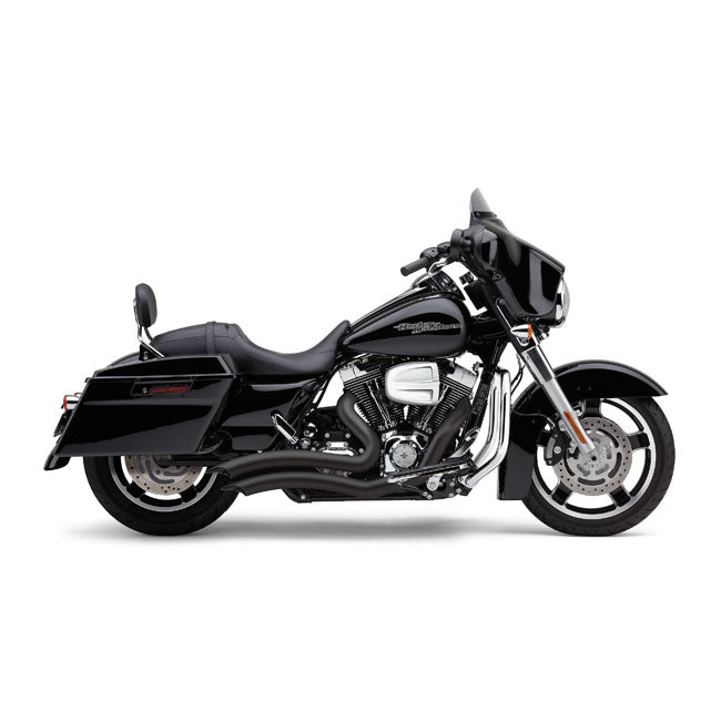 Cobra, Speedster Short Swept exhaust. Black — 14-22 XL Sportster