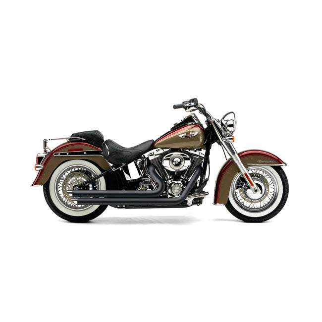 Cobra, Speedster SlashDown exhaust. Black — 12-17 Softail (NU)