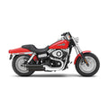 Cobra, 3" slip-on mufflers. Black — 08-16 FXDF Fat Bob; 10-16 FXDWG; 2016 FXDLS (NU)