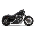Cobra, 3" slip-on mufflers. Black — 14-22 XL Sportster