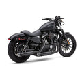 Cobra, 3" RPT Race Pro slip-on mufflers. Black — 14-22 XL Sportster (NU)