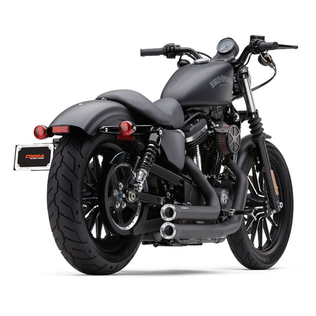 Cobra Speedster Shorts RPT exhaust. Black — 14-20 XL Sportster