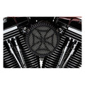 Cobra, Naked air cleaner kit. Cross. Black — 04-22 XL Sportster (Excl. XR1200)