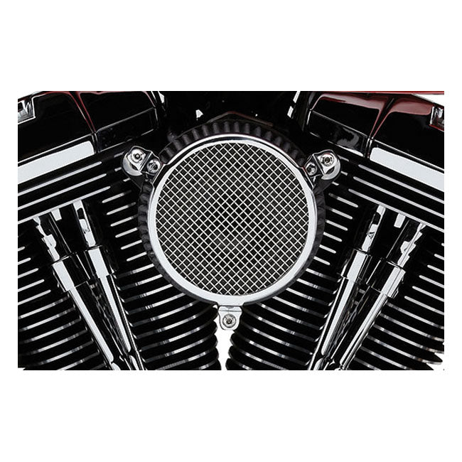 Cobra, Naked air cleaner kit. Plain. Chrome — 01-15 Softail; 04-17 Dyna (Excl. 2017 FXDLS); 02-07 FLT/Touring (NU)