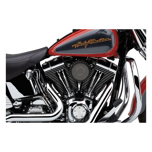Cobra, Naked air cleaner kit. Plain. Black — 04-22 XL Sportster (Excl. XR1200)