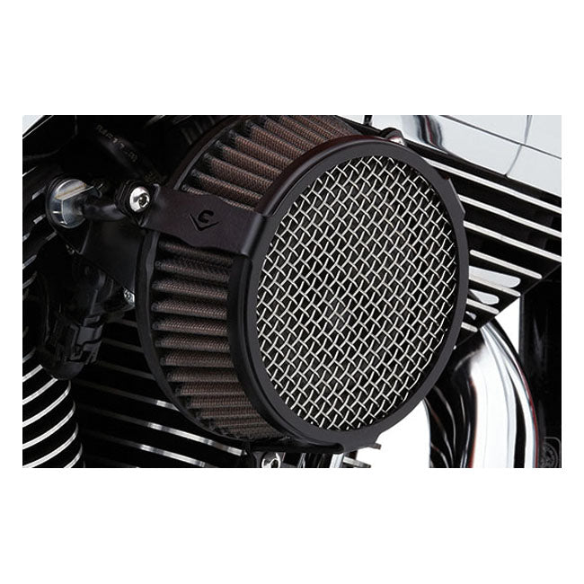 Cobra, Naked air cleaner kit. Plain. Black — 01-15 Softail; 04-17 Dyna (Excl. 2017 FXDLS); 02-07 FLT/Touring (NU)