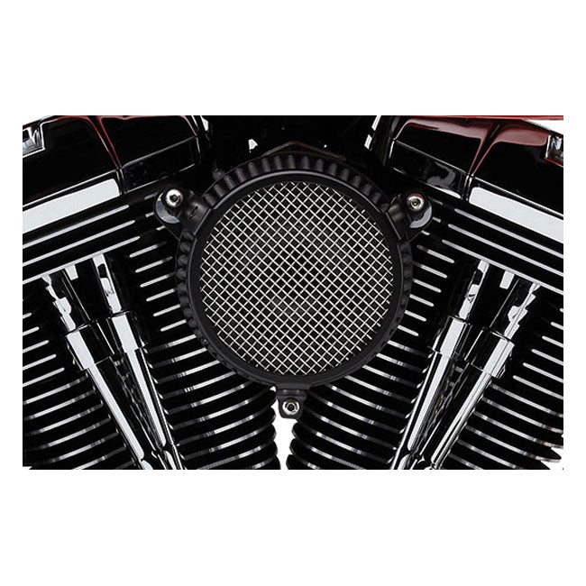 Cobra, Naked air cleaner kit. Plain. Black — 01-15 Softail; 04-17 Dyna (Excl. 2017 FXDLS); 02-07 FLT/Touring (NU)