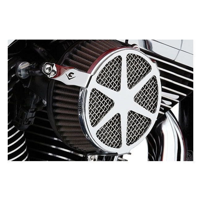 Cobra, Naked air cleaner kit. Spoke. Chrome — 01-15 Softail; 04-17 Dyna (Excl. 2017 FXDLS); 02-07 FLT/Touring (NU)