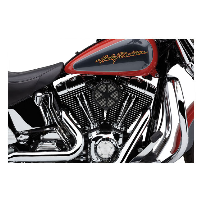 Cobra, Naked air cleaner kit. Spoke. Black — 01-15 Softail; 04-17 Dyna (Excl. 2017 FXDLS); 02-07 FLT/Touring (NU)