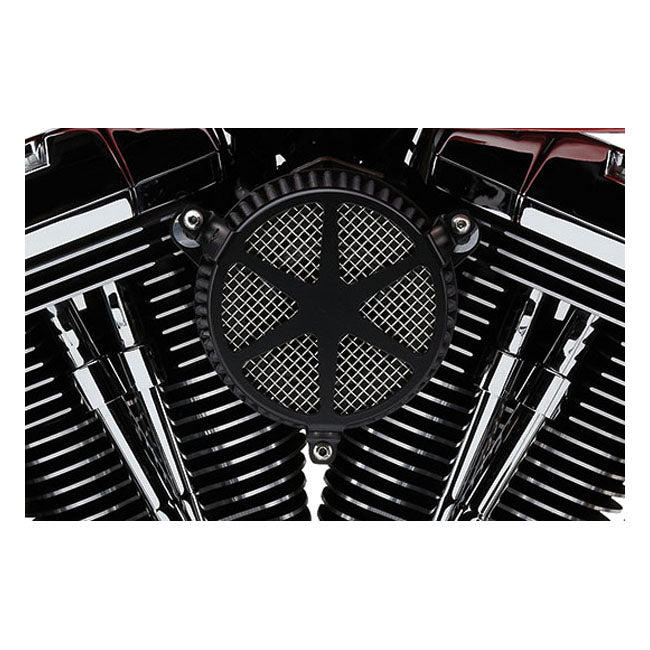 Cobra, Naked air cleaner kit. Spoke. Black — 01-15 Softail; 04-17 Dyna (Excl. 2017 FXDLS); 02-07 FLT/Touring (NU)