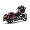 Cobra, 4" Race Pro slip-on mufflers. Black — 95-16 FLT/Touring (NU)