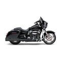 Cobra, Powrflo 4-1/2" slip on mufflers. Black — 17-26 Touring (excl. Trikes). Requires disabling 2nd; down stream O2 sensor (s) of 20-up EU models