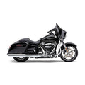 Cobra, 909 Twins 4" slip-on mufflers. Chrome — 17-26 Touring (excl. Trikes). Requires disabling 2nd; down stream O2 sensor (s) of 20-up EU models