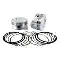 S&S, Evo 3-5/8 big bore piston set (OEM heads). +.040" — 84-99 Evo Big Twin with 5.565" long 3-5/8" big bore cylinders and stock heads (NU)