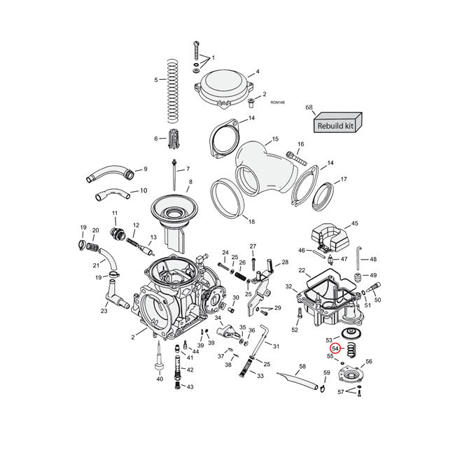 Spring, acc. pump diaphram