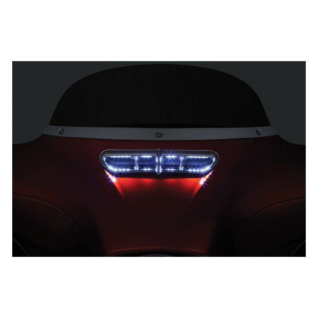 Kuryakyn, LED fairing vent accent. Chrome