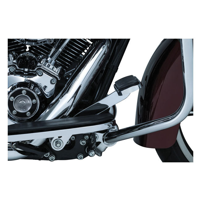 Kuryakyn, Smooth extended brake pedal. Chrome — 14-25 FLT/Touring; 14-25 Trikes. (excl. models with fairing lowers / water cooled models)