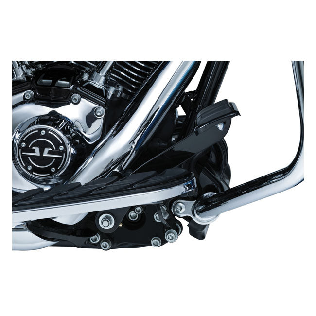 Kuryakyn, Smooth extended brake pedal. Gloss black — 14-25 FLT/Touring; 14-25 Trikes. (Excl. models with fairing lowers / water cooled models)