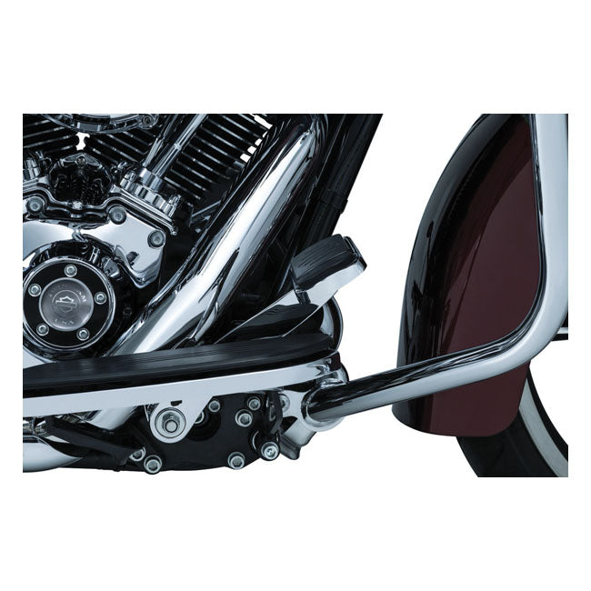 Kuryakyn, Smooth extended brake pedal. Chrome — 14-25 FLT/Touring; 14-25 Trikes. (models with fairing lowers / water cooled models)