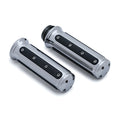 Kuryakyn, Heavy industry grips. Chrome — 08-25 H-D with e-throttle (excl. 2025 Softail; 11-17 Softail CVO models; 23-25 FLHXSE; 24-25 FLHX; 2025 FLHXU; 24-25 FLTRX; 18-25 FLTRXSE; 24-25 FLTRXSTSE; 21-25 RA Pan America & RH Sportster/Nightster models)