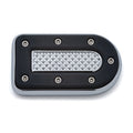 Kuryakyn, Heavy industry brake pedal pad. Chrome — 84-15 FX Softail; 08-11 FXCW/C Rockers; 93-17 FXDWG; 08-17 FXDF; Dyna Fat Bob models with forward controls; 15-20 XG Street (Excl. 17-20 Street Rod); all Kuryakyn forward controls (NU)