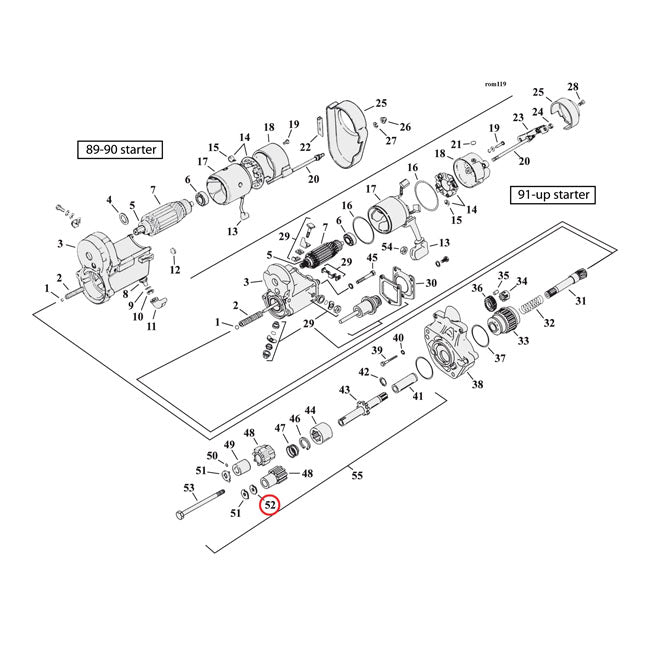 Thrust washer, starter gear bolt — 94-06 Big Twin (Excl. 2006 Dyna) (NU)