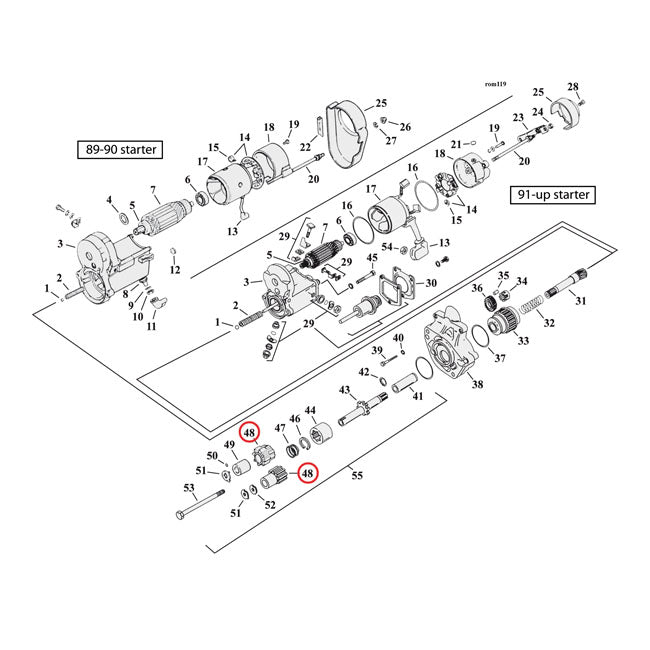 Starter gear. 9 tooth