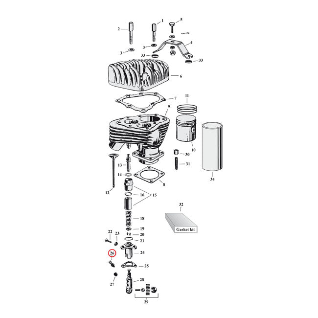Tappet adj. screw