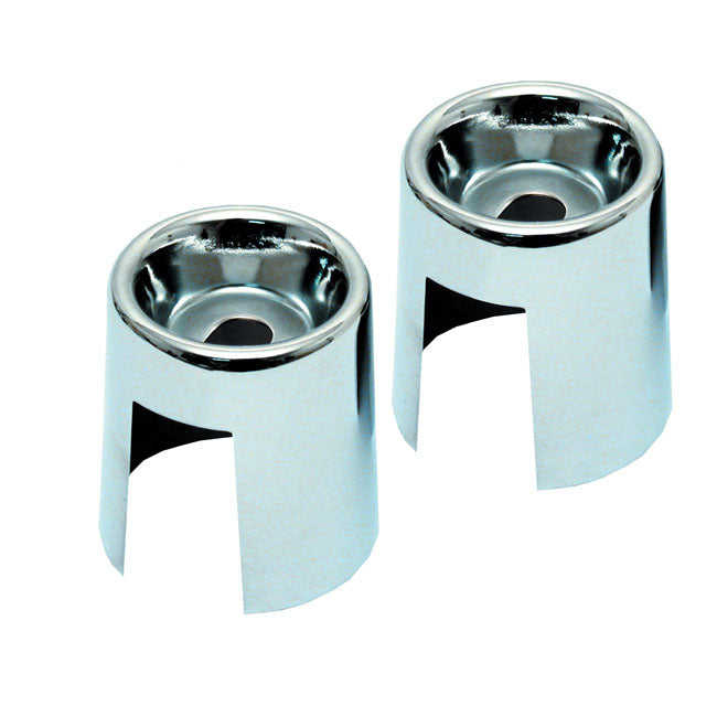 Shock stud cover kit. Chrome — 75-78 XL Sportster (NU)