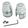 Shock stud cover kit. Chrome — 00-03 XL Sportster (NU)