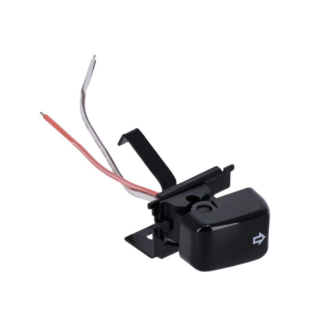Right turn, handlebar switch. Black — 96-99 all H-D (NU)