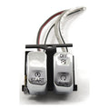 Run/off/start, handlebar switch set. Chrome — 96-10 Softail; 96-11 Dyna; 96-13 FLT/Touring; 96-13 XL Sportster; 02-17 V-Rod (NU)