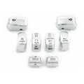 Handlebar switch cap kit, chrome — 96-13 FLHT; FLHTC; FLHX (models w/o Cruise Control) (NU)