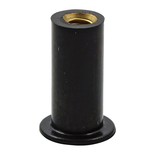 Neoprene well nut, 10/32 threaded — Multiple applications; amongst others: Windshield 80-82 FLT/Touring; 1998 Softail ignition module mount