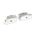 Turn signal switch extender cap set. Chrome — 11-24 Softail (excl. FLDE; FLHC; FLHCS; FLSB; FLSTSE; FXLRST; FXSBSE); 12-17 Dyna; 14-22 XL Sportster. (excl. models with traction control and passing lamps) (NU)
