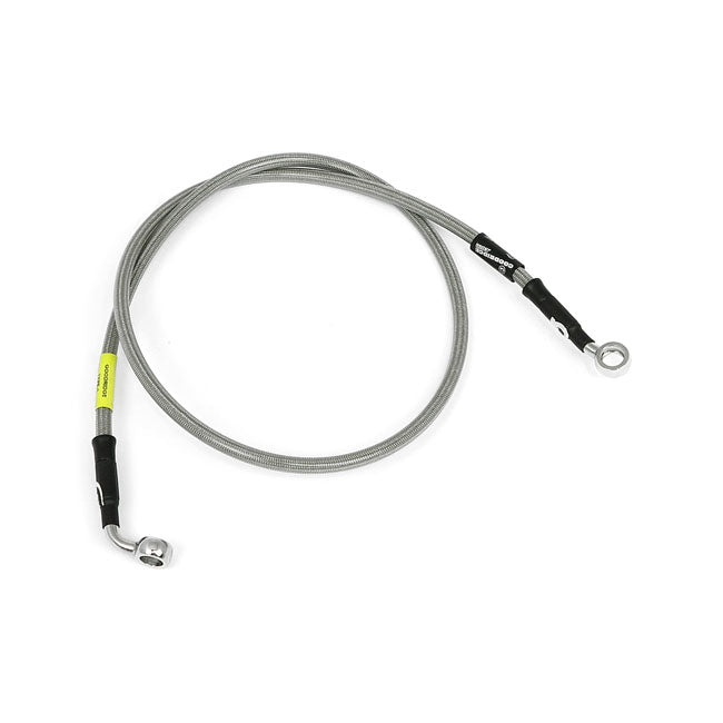 MCS by Goodridge brake line front, stainless clear coated — 12-13 XL1200X Sportster Forty-Eight (NU)