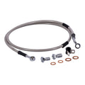 MCS by Goodridge brake line front, stainless clear coated — 93-05 FXDWG Dyna Wide Glide (NU)