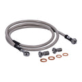 MCS by Goodridge brake line front, stainless clear coated — 88-06 Softail FXSTS Springer (NU)