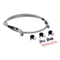 MCS by Goodridge brake line front, stainless clear coated — 99-09 Softail FXSTB Night Train (NU)